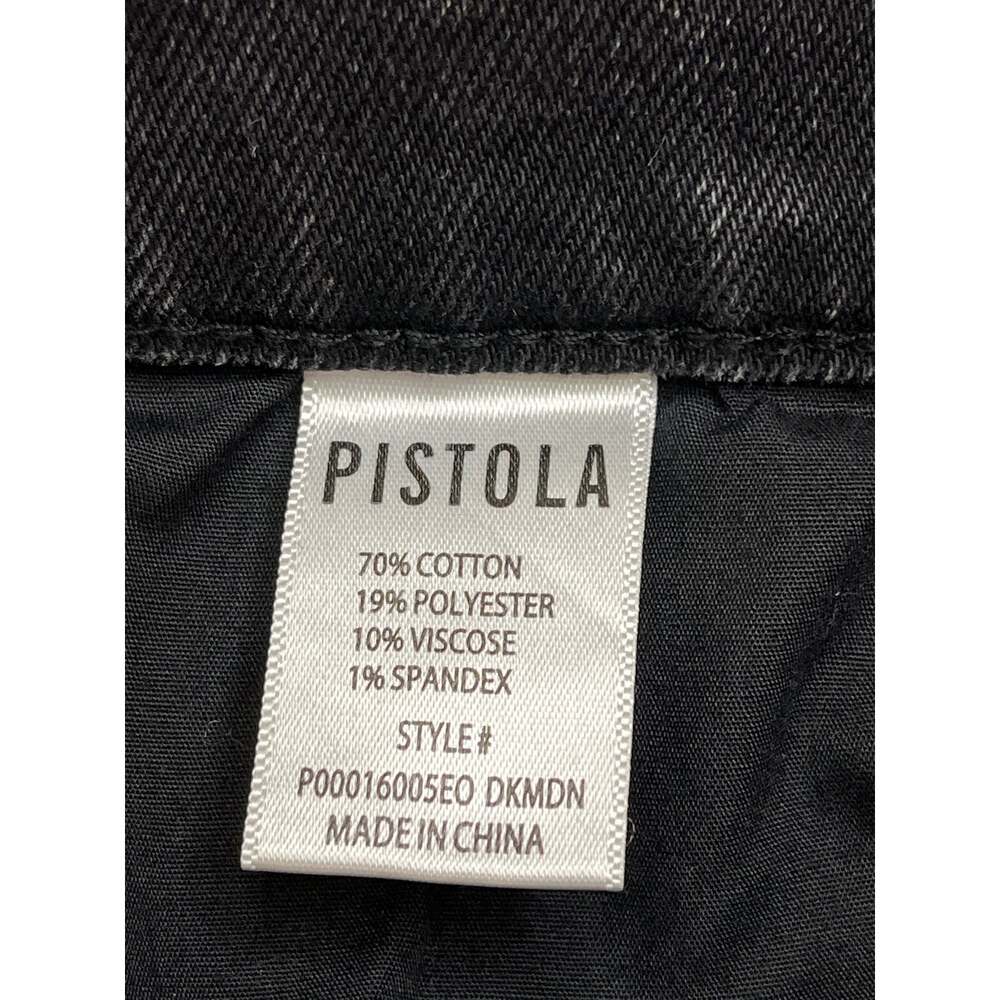 PISTOLA Eli High Rise Arched Leg Jeans Washed Black Size 25 Barrel leg - Picture 12 of 15
